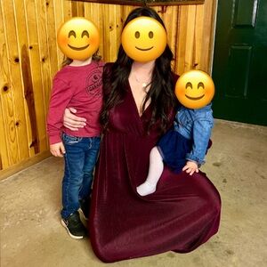 Burgundy Baltic Born Long Sleeve Dress